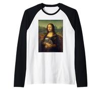 Mona Lisa Parodie Parodie Amusante Renaissance Art Peinture Manche Raglan