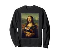Mona Lisa Red Panda Art Parodie Peinture drôle Animal Peinture Sweatshirt
