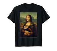 Mona Lisa Red Panda Art Parodie Peinture drôle Animal Peinture T-Shirt