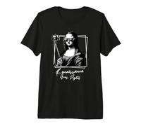 Mona Lisa Selfie Art Renaissance Goes Design numérique T-Shirt Haut de Gamme