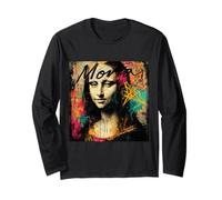 Mona Lisa Style Graffiti Style Urban Remix Manche Longue