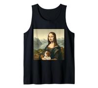 Mona Lisa Style Renaissance avec Compagnon pour Chien Débardeur
