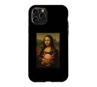 Mona Lisa Tenant bébé Axolotl Funny Da Vinci Peinture Coque pour iPhone 11 Pro