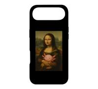 Mona Lisa Tenant bébé Axolotl Funny Da Vinci Peinture Coque pour iPhone Air