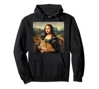 Mona Lisa Tenant Un Chat Renaissance Art Parodie Sweat à Capuche