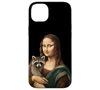Mona Lisa Tenant Un Raton Laveur drôle Mashup Art Coque pour iPhone 14 Plus