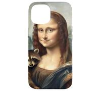 Mona Lisa Tenant Un Raton Laveur drôle Mashup Art Coque pour iPhone 15