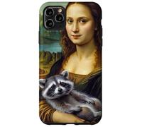 Mona Lisa Tenant Un Raton Laveur Sauvage drôle Humour Animal Meme Coque pour iPhone 11 Pro Max