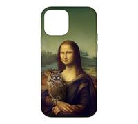 Mona Lisa Tenant Une Chouette majestueuse Art Classique Parodie Peinture Coque pour iPhone 12 Mini