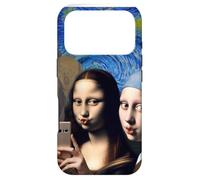 Mona Lisa, Une Fille de la Nuit étoilée avec Une Boucle d'oreille en Perle Le Cri Coque pour iPhone 17 Pro