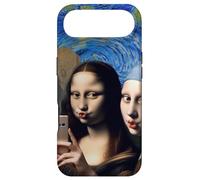 Mona Lisa, Une Fille de la Nuit étoilée avec Une Boucle d'oreille en Perle Le Cri Coque pour iPhone Air