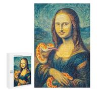 Mona Lisa with Snake Art Print-1 Puzzle 1000 Pièces Educa Jouet en Bois Cadeau Unique Décoration Intérieure Jeu Éducatif Challenge Toy Adultes Et Enfants À Partir De 14 Ans 1000 PCS
