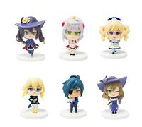 Mona , Noelle , Lisa , Barbara Figure, 6pieces Q Version Kamado Action Figures 8cm / 3.1 Pouces À La Main PVC pour Les Fans D'anime Cadeaux