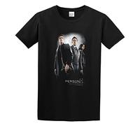 Mona Person of Interest Cast Letter Alternative Take Out Pullover Top Retro T-Shirt Black M