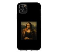 Mona Pizza Léonard de Vinci Pizza drôle Mona Lisa Coque pour iPhone 11 Pro Max
