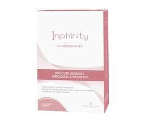 Monacelli Kit de régénération Inphinity pour peau sensible, rougie et hyperactive, contient : cleansing cream 250 ml, masque cheveux 200 ml, calming 125 ml et 1 essence