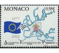 Monaco 2598 (complète.Edition.) Neuf avec Gomme Originale ** MNH 2002 Académie pour philatélie (Timbres pour Les collectionneurs) Drapeaux/Armoiries/Cartes