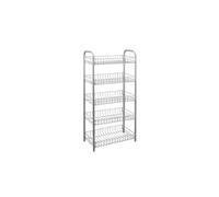 monaco 343015039 étagère à panier multiusage 5 étages argenté 41 x 23 x 86 cm