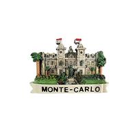 Monaco 3D Monte Carlo Aimant de réfrigérateur en résine fait à la main pour la décoration de la maison et de la cuisine