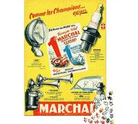 Monaco 7eme Grand Prix 22 Avril 1935 Puzzle Adulte 1000 Pièces, 52x38cm/1000pcs; pour Avancer Calmement sans Contrainte; Carton Blanc avec Une Surface Lisse