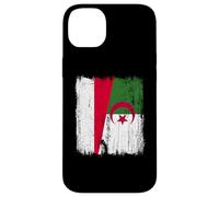 Monaco Algérie Demi Drapeau Monacan Patrimoine Algérien Coque pour iPhone 14 Plus