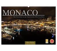 Monaco - Das Fürstentum an der französischen Mittelmeerküste (Wandkalender 2026 DIN A2 quer), CALVENDO Monatskalender: Monaco ist eine Reise wert.