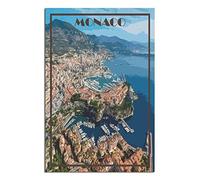 Monaco French Riviera Poster de voyage vintage en toile pour chambre à coucher