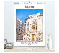 Monaco - Fürstentum an der Côte d'Azur (hochwertiger Premium Wandkalender 2026 DIN A2 hoch), Kunstdruck in Hochglanz: Monaco - unabhängiger Stadtstaat an der französischen Mittelmeerküste.