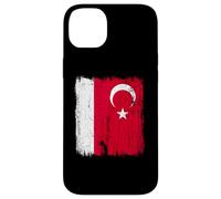 Monaco Turquie Demi-Drapeau Turquie Monaco Patrimoine Turc Coque pour iPhone 14 Plus