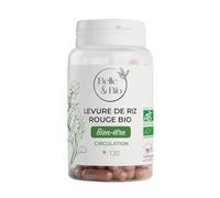 MONACOLINE K & CHOLESTÉROL - Levure de Riz Rouge Bio certifiée Ecocert - 120 gélules - Cure 1 mois - Complément Alimentaire BELLE&BIO - Fabriqué en France