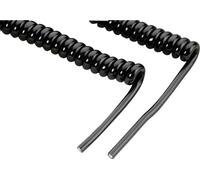 MONACOR 0060200 Câble spiralé pour microphone noir 1 pc(s)