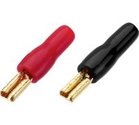 MONACOR 0344910 Cosse à languette mâle Largeur daccouplement: 2.8 mm rouge, noir 20 pc(s)