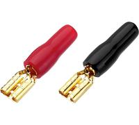 MONACOR 0344920 Cosse à languette mâle Largeur daccouplement: 4.8 mm rouge, noir 20 pc(s)