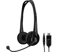 Monacor BH-010 USB Casque Stéréo Professionnel Avec Microphone Électret À Arceau