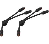 MONACOR CBA-30/SW audio Câble adaptateur [1x Cinch-RCA mâle - 2x Cinch-RCA femelle] 0.25 m