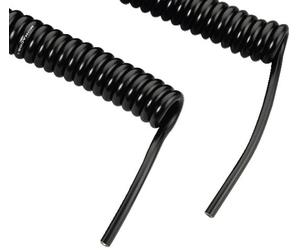 Monacor CCX-6 M Mikrofon-Spiralkabel, Ø 5 MM5 Adrig-600cm Long