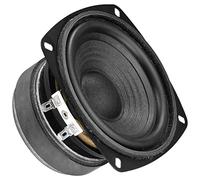 MONACOR Haut-parleur basses SP-100/8 Hi-Fi avec membrane en papier stable, bobine en aluminium de qualité supérieure, alésage de pôle et bordure en caoutchouc, noir