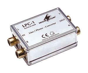 MONACOR LPC-1 Adaptateur Phono Ligne Argent