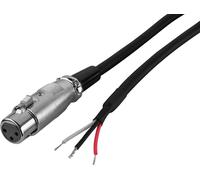 Monacor MCA-100J/XP 3 Pôles XLR Femelle Vers Bornes De Câble Ouvertes
