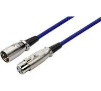 MONACOR MEC-100/BL XLR Cordon [1x XLR mâle - 1x XLR femelle] 1 m bleu
