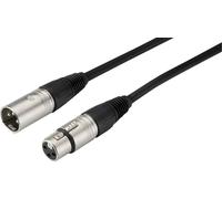 Monacor MECN-1000/SW XLR Cordon [1x XLR mâle - 1x XLR femelle] 10 m noir