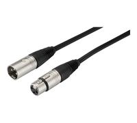 Monacor MECN-1000/SW XLR Cordon [1x XLR mâle - 1x XLR femelle] 10 m noir