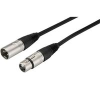 MONACOR MECN-600/SW XLR Cordon [1x XLR mâle - 1x XLR femelle] 6 m noir