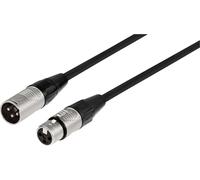 Monacor MECR-100/SW XLR Cordon [1x XLR mâle - 1x XLR femelle] 1 m noir