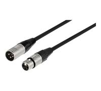 Monacor MECR-1000/SW XLR Cordon [1x XLR mâle - 1x XLR femelle] 10 m noir