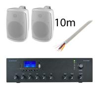 Monacor Monacor WALL-08T/WS PA-812DAP Bundle