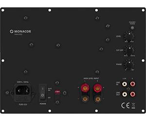 Monacor SAM-300D Module subwoofer actif pour équipement numérique, noir