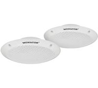 MONACOR SPE-15F/WS 4.33 pouces 11 cm Haut-parleur large bande 15 W 4 Ω blanc membrane en polypropylène étanche, résistant aux UV