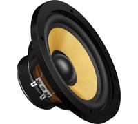 Monacor SPH-174KE Haut-parleur de grave médium hi-fi avec châssis classique et membrane de haute qualité Convient pour un montage dans des enceintes closes Noir/beige