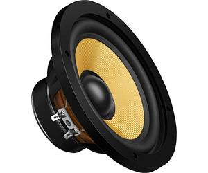 Monacor SPH-174KE Haut-parleur de grave médium hi-fi avec châssis classique et membrane de haute qualité Convient pour un montage dans des enceintes closes Noir/beige